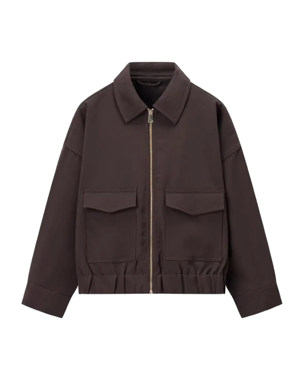 Bomber zippé col chemise