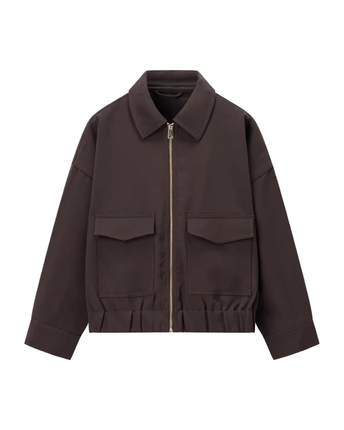 Bomber zippé col chemise
