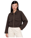 Bomber zippé col chemise
