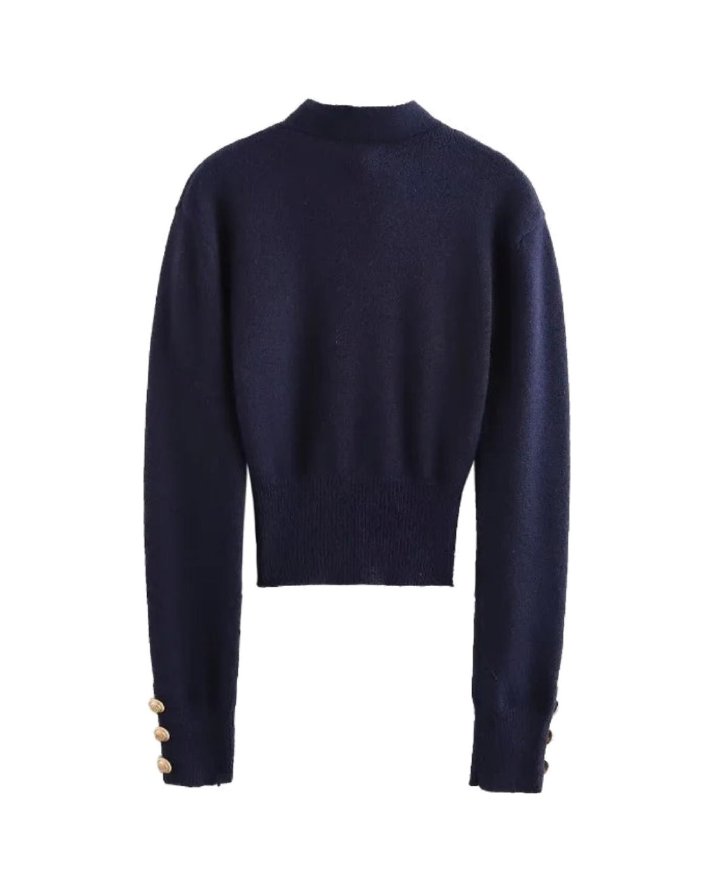 Cardigan en maille à lavallière Coupe courte