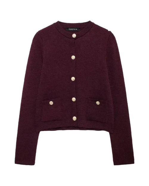Cardigan en maille texturée