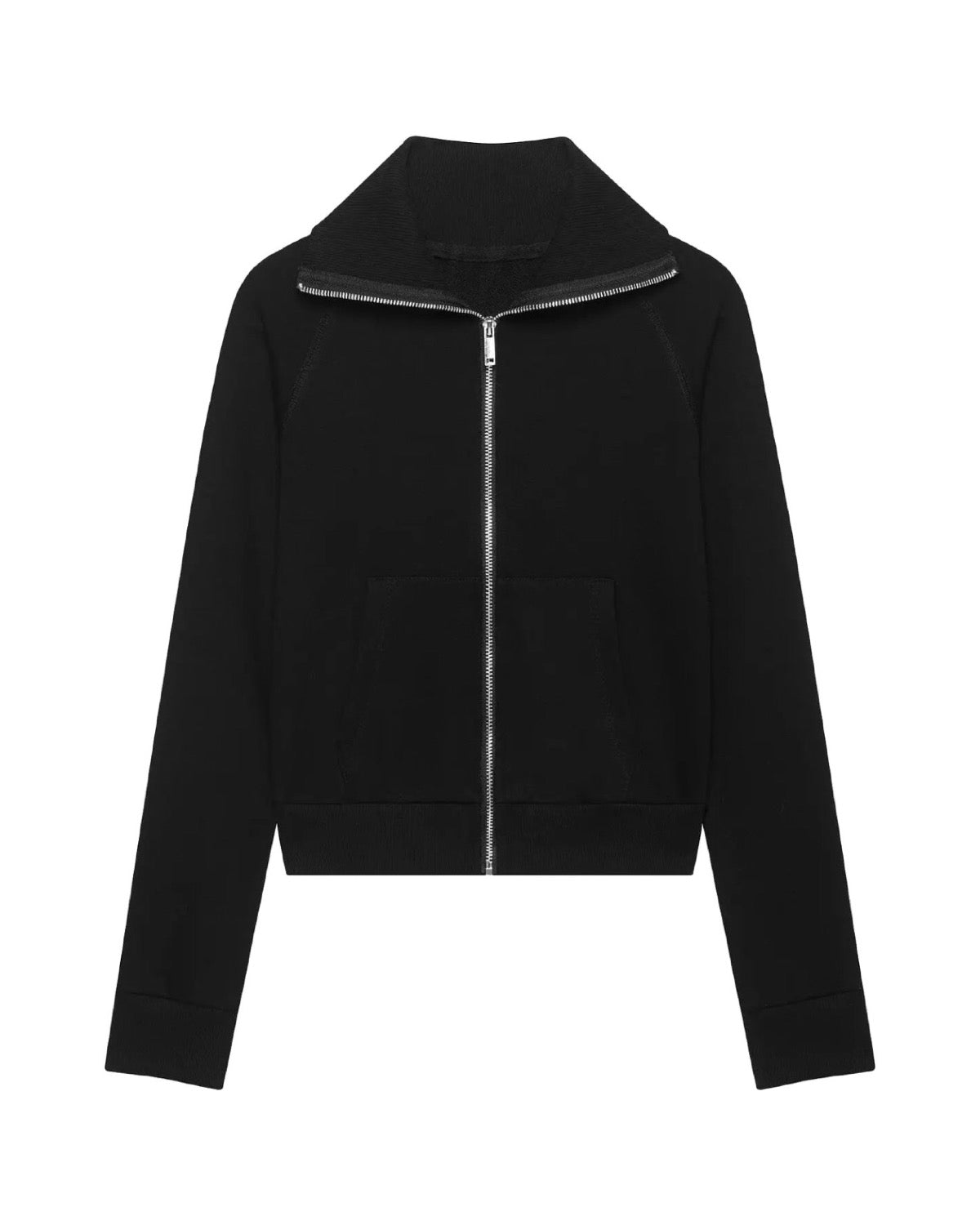 Ensemble veste zippée col montant et pantalon flare