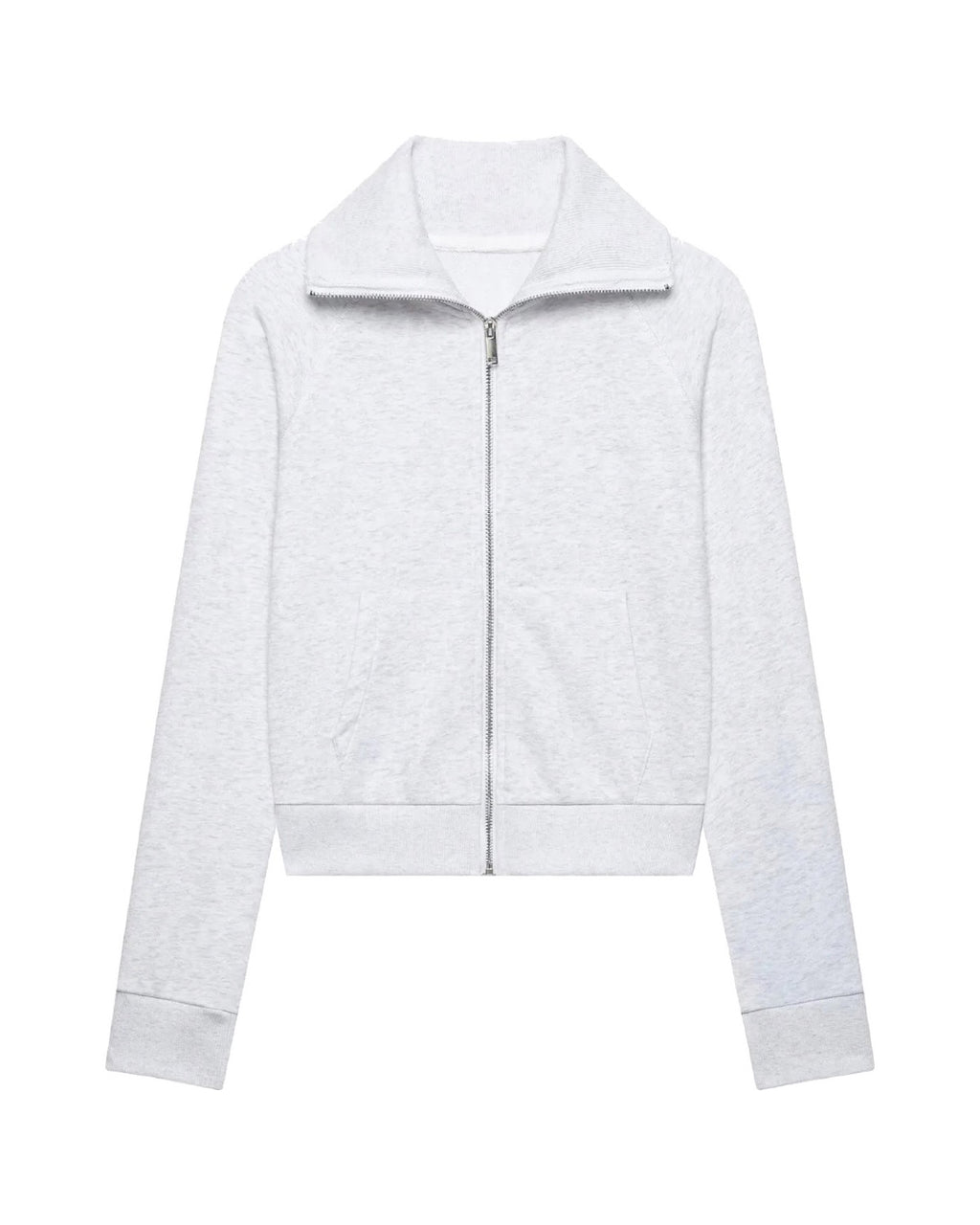 Ensemble veste zippée col montant et pantalon flare