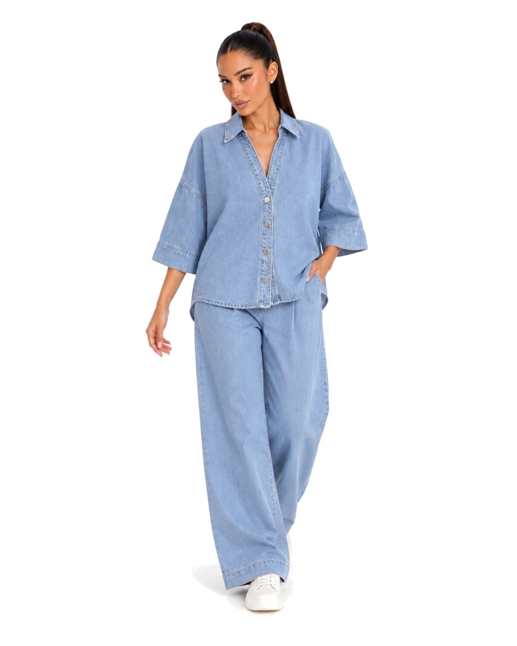 Ensemble chemise et pantalon large
