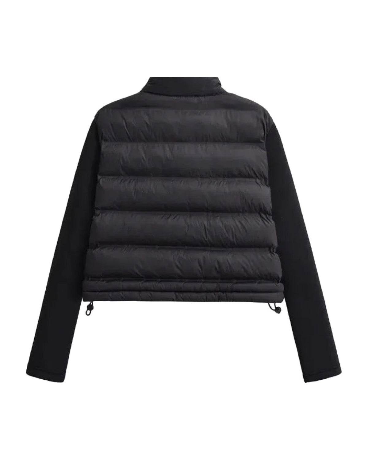 Veste hybride matelassée à manches en maille