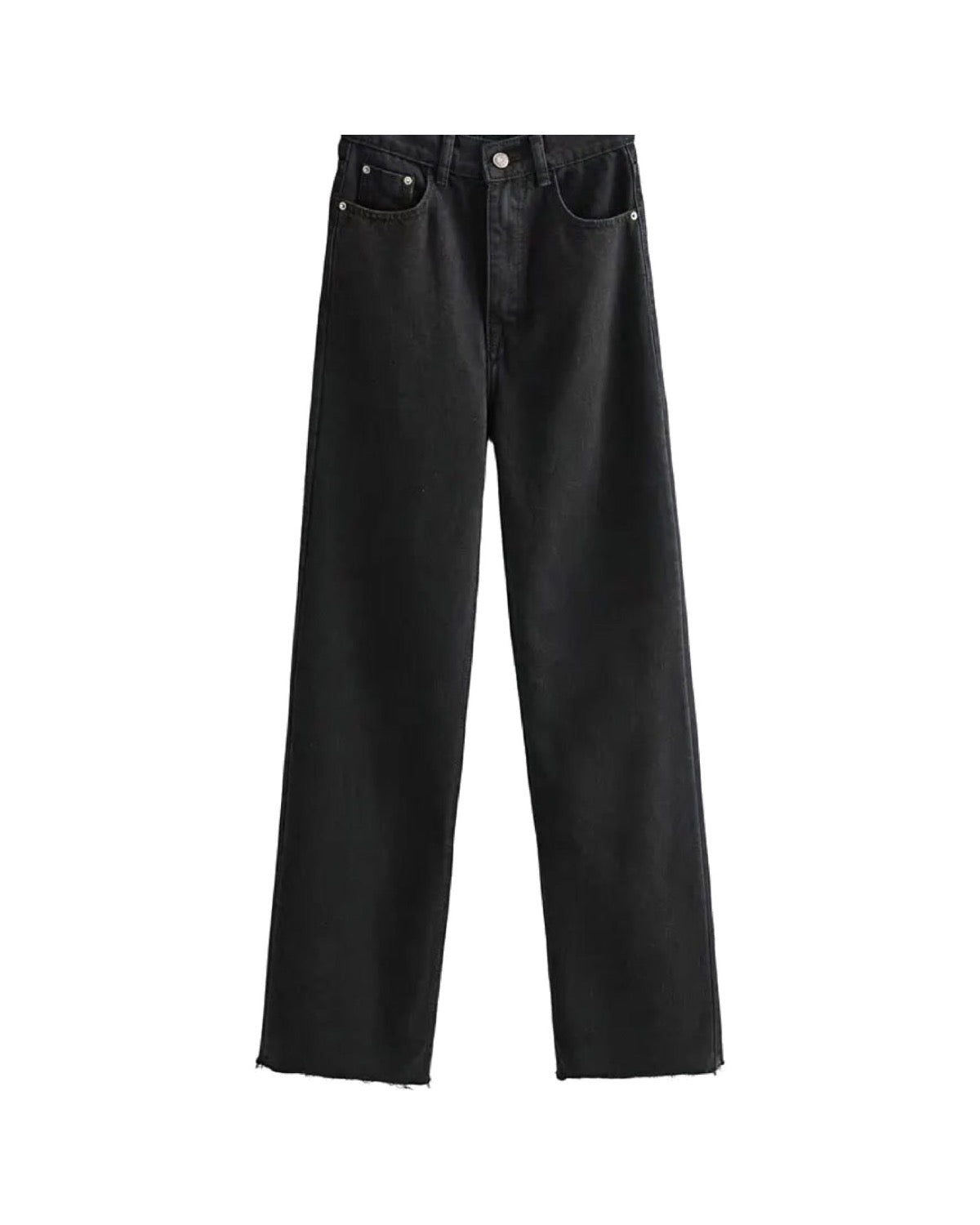 Jean taille haute jambe droite