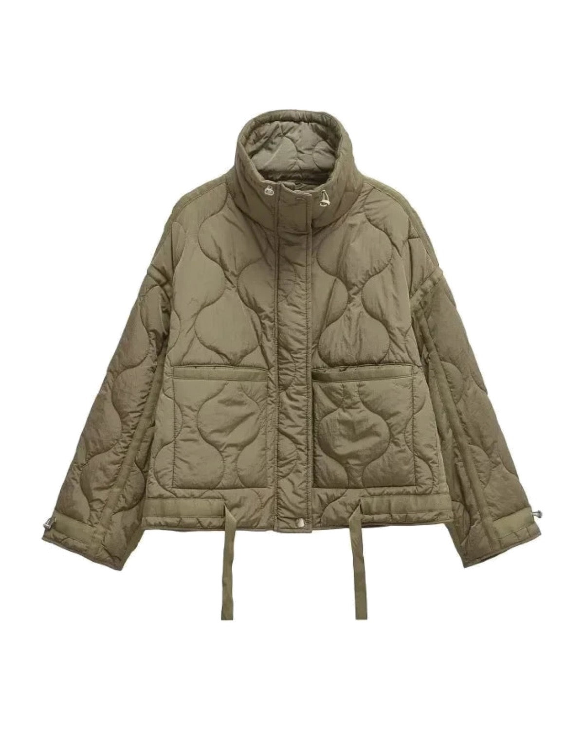 Veste matelassée col montant Coupe oversize