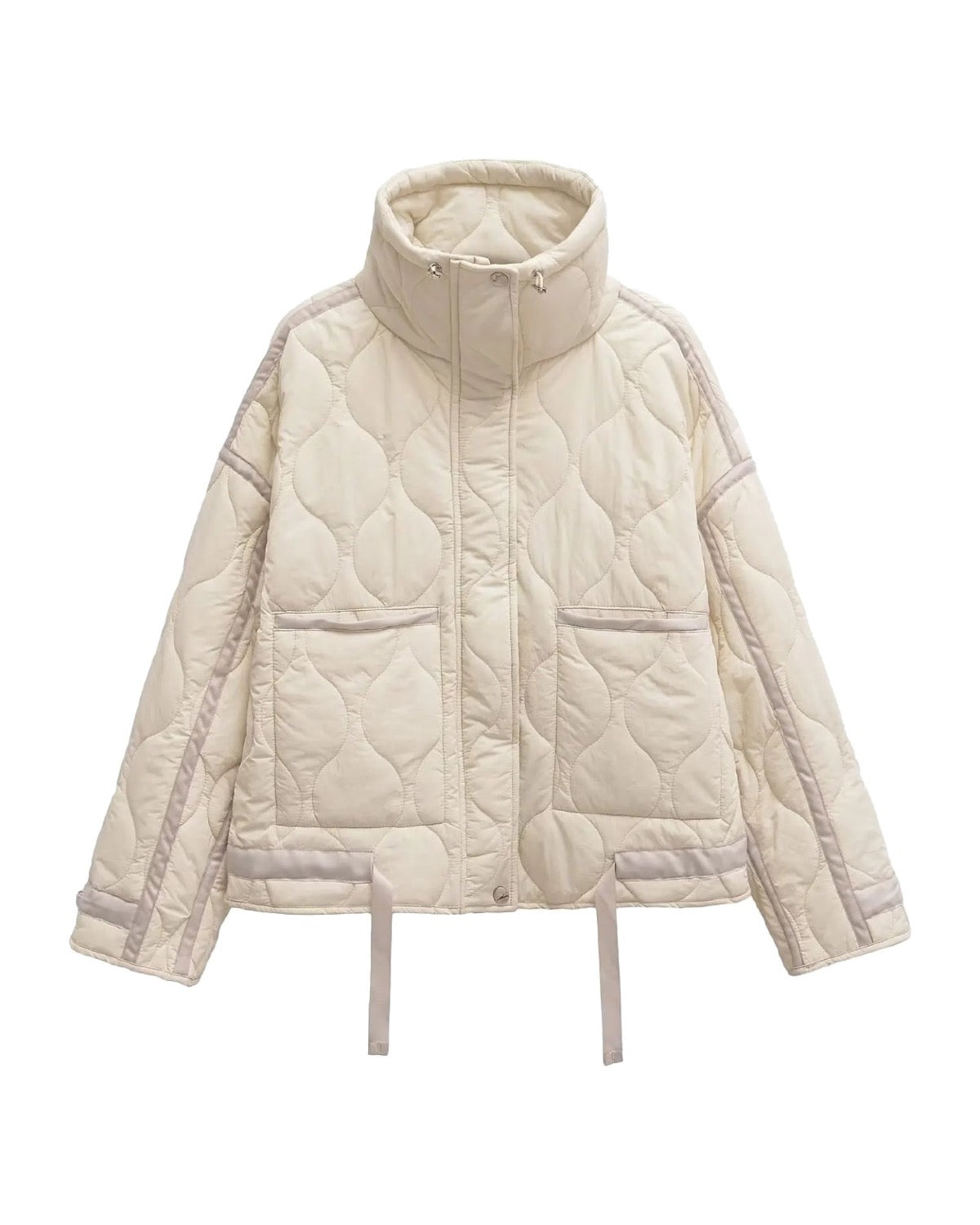 Veste matelassée col montant Coupe oversize