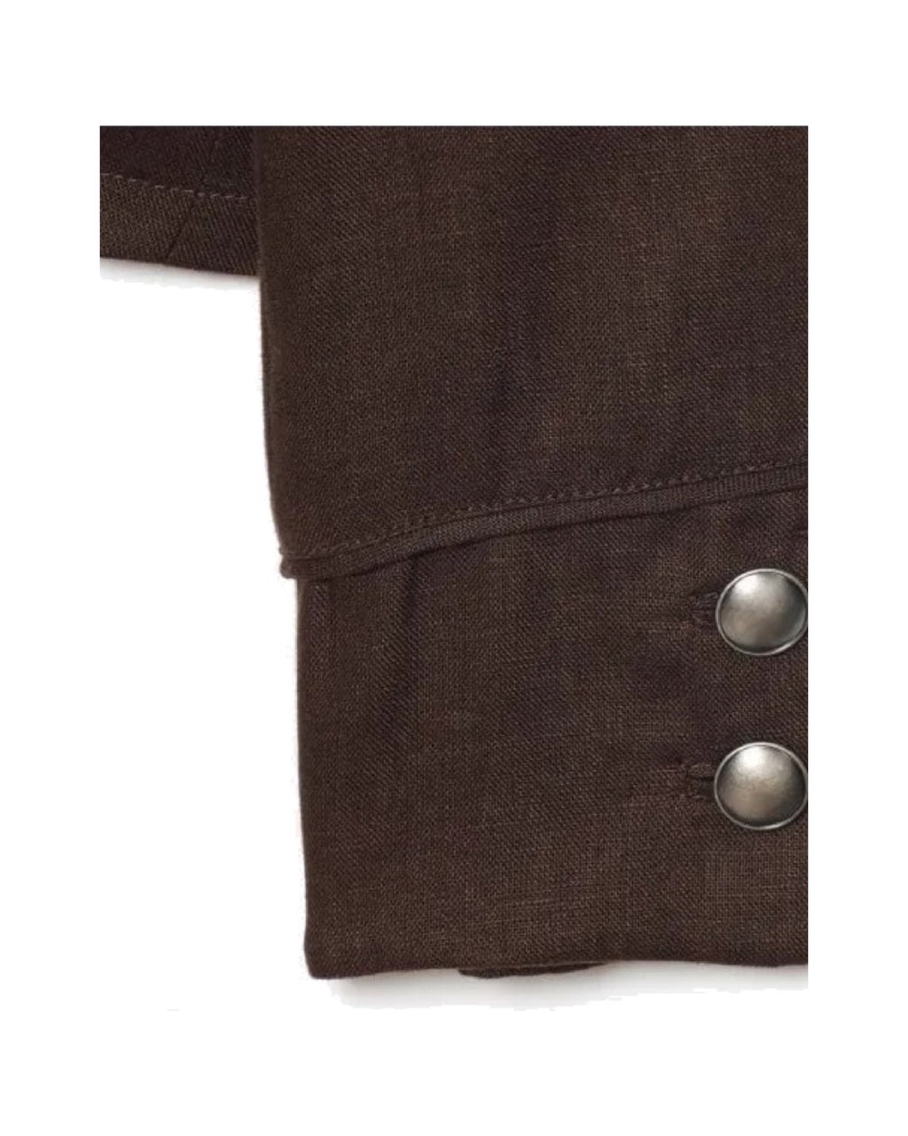 Blazer court style militaire Col montant  Double boutonnage