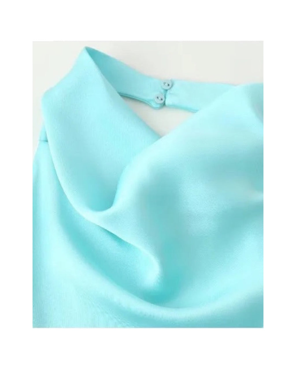 Combinaison en satin dos nu Col drapé Jambe large