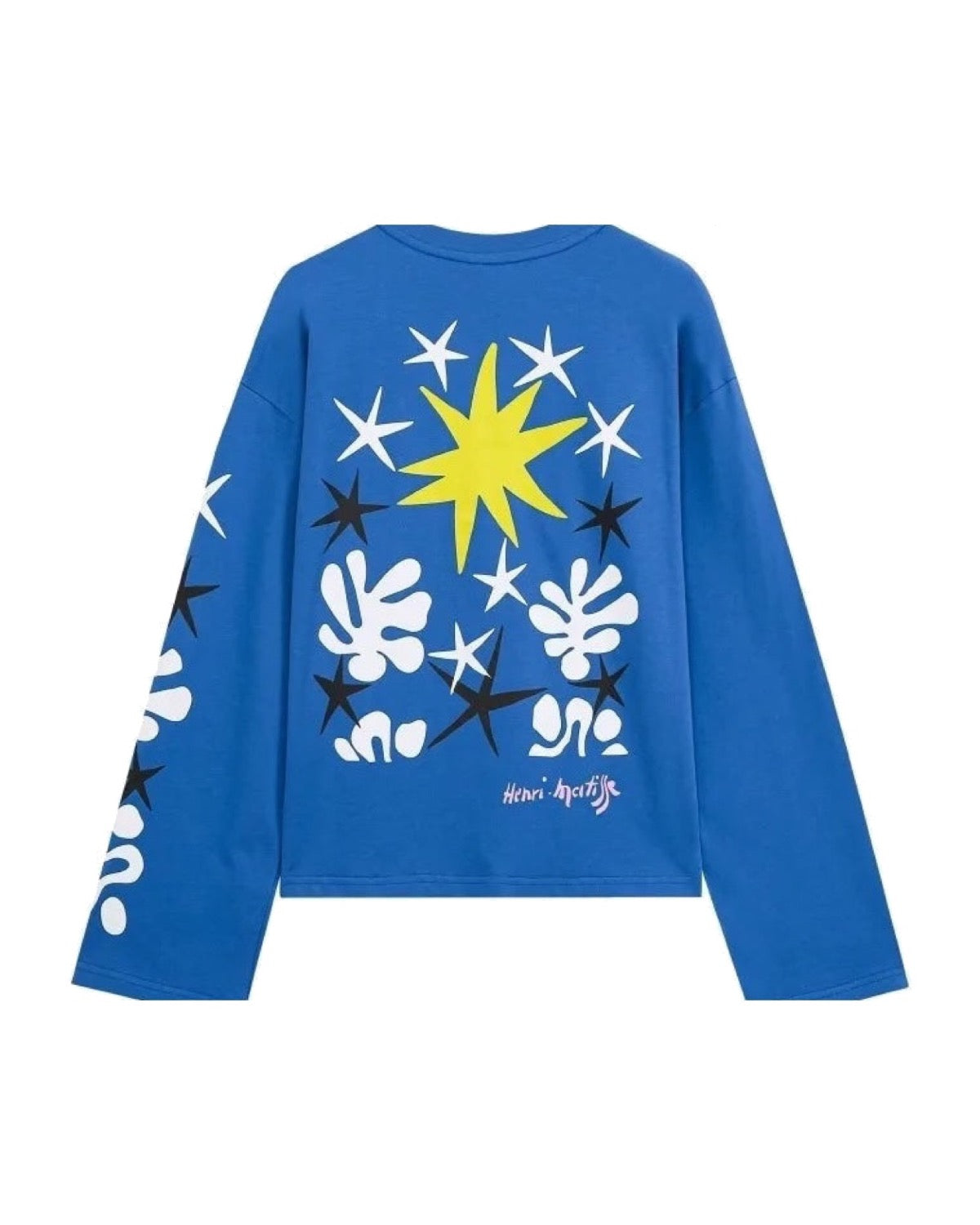T-shirt manche longue imprimé soleil Coupe boxy