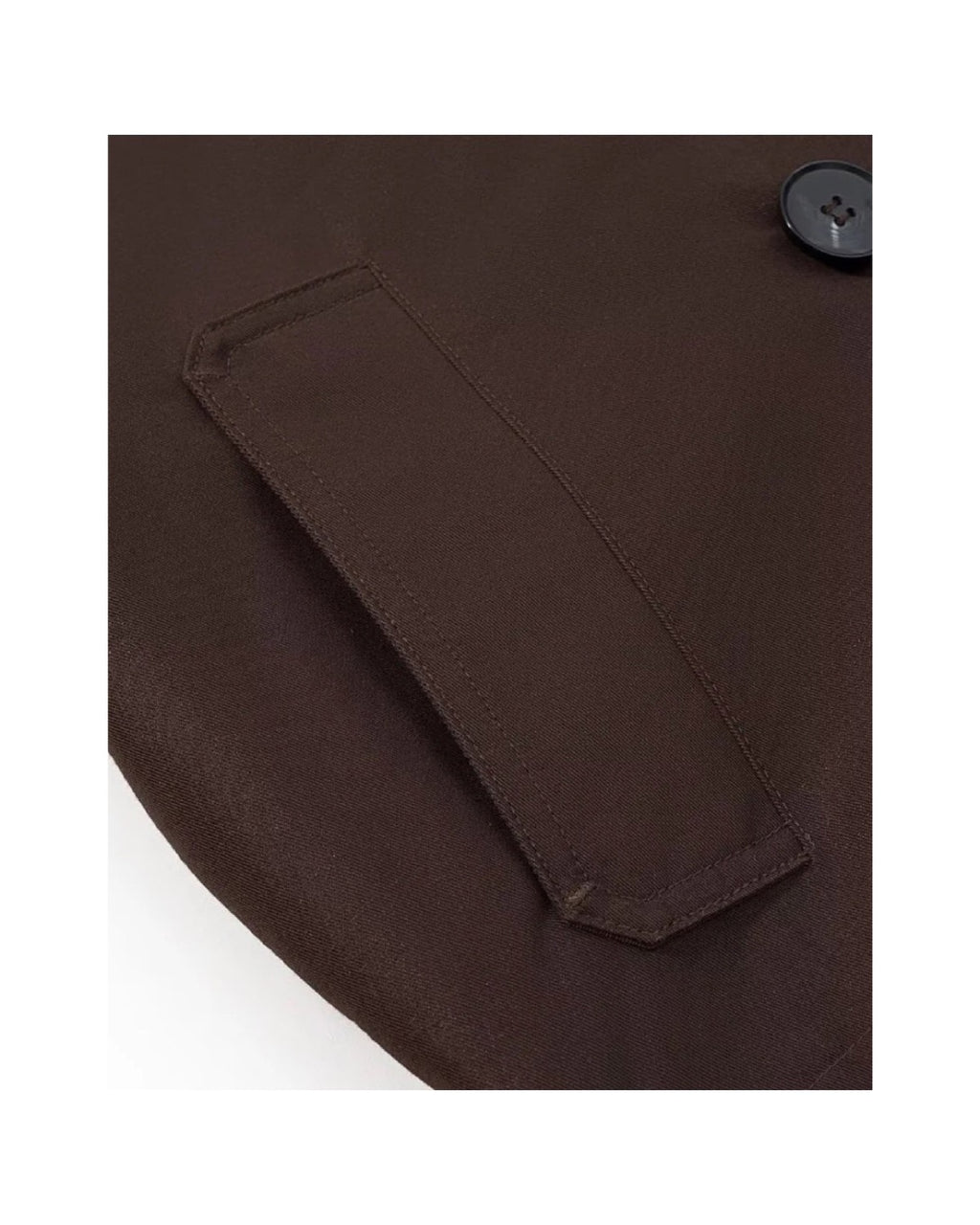Trench court croisé Col tailleur et pattes de serrage